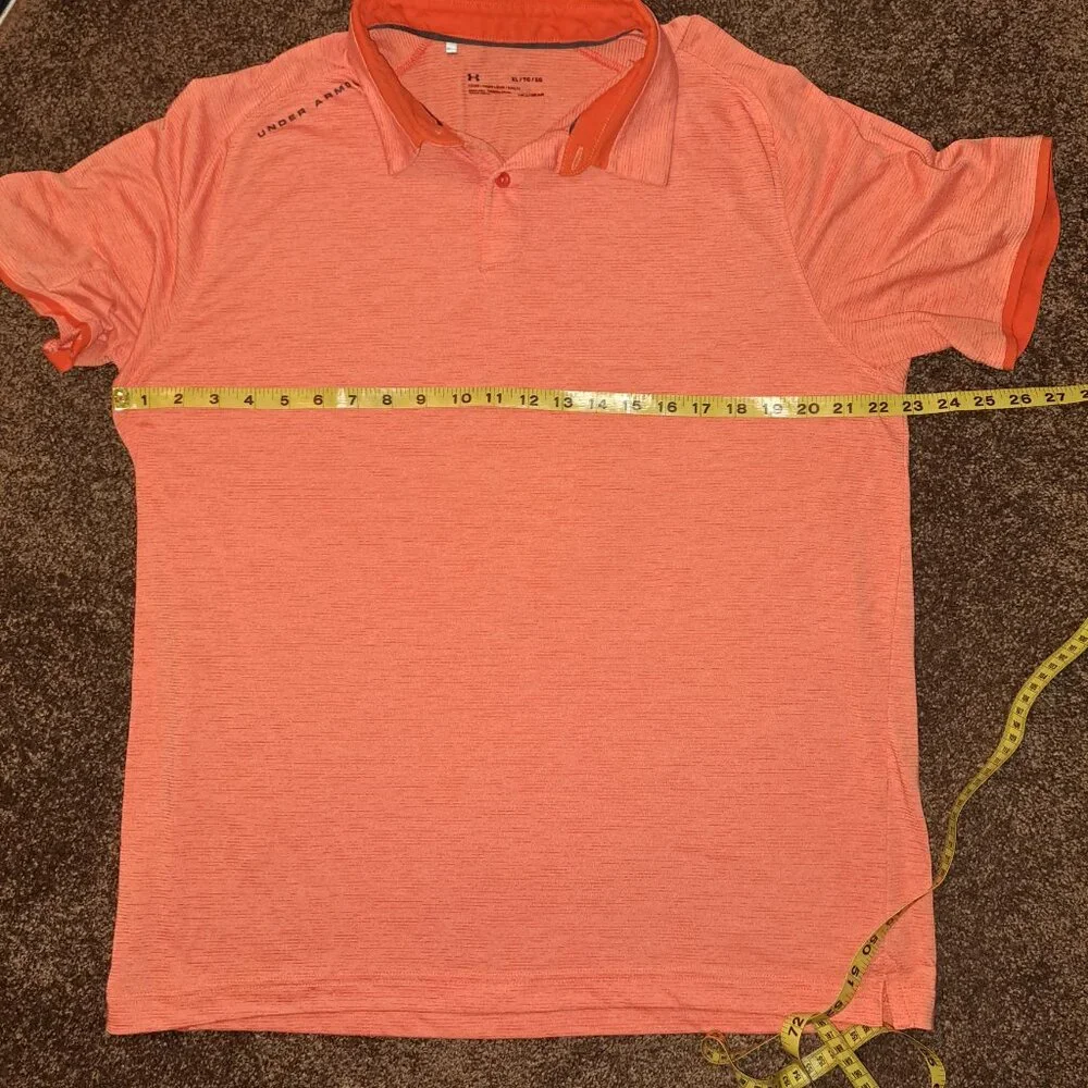 Under Armour Loose Heatgear Short Sleeve Golf Polo Shirt SIZE XL - Picture 2 of 7